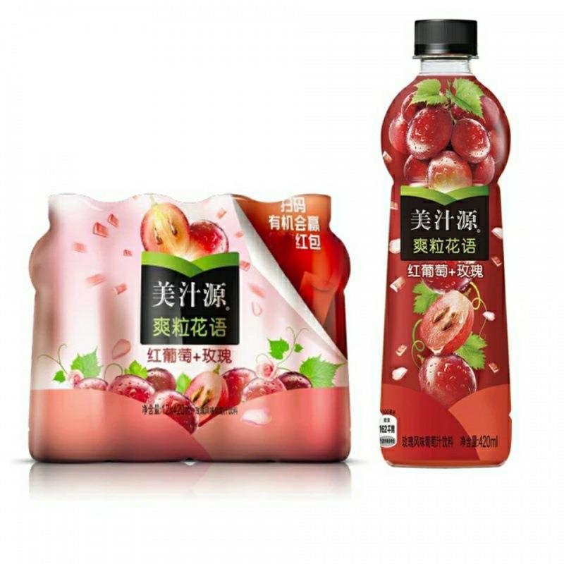 Minute Maid Juice Fruit Punch 420ml （China）12 Bottles/Case