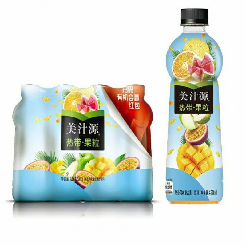 Minute Maid Juice Fruit Punch 420ml （China）12 Bottles/Case