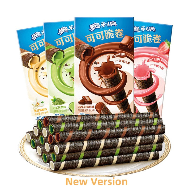 OREO chocolate wafer tubes (China) 50g*24 – tentopsnacks