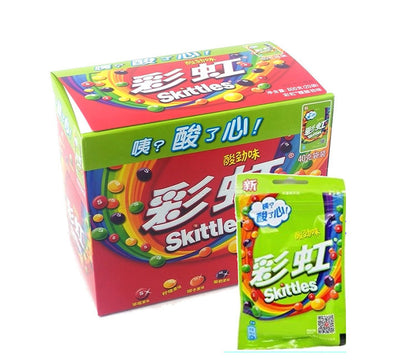 Skittles Candy Bag Fruity Yourt Berry Fruit Sour Flavor (China)  40g*20*6/per case